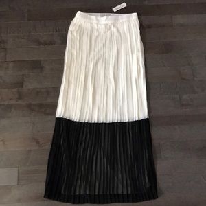 Sabine pleated maxi skirt